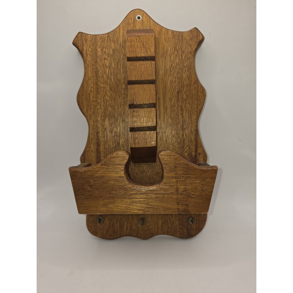 Vintage Hanging Wood Mail Letter Organizer Key Holder Cottagecore Grandmacore